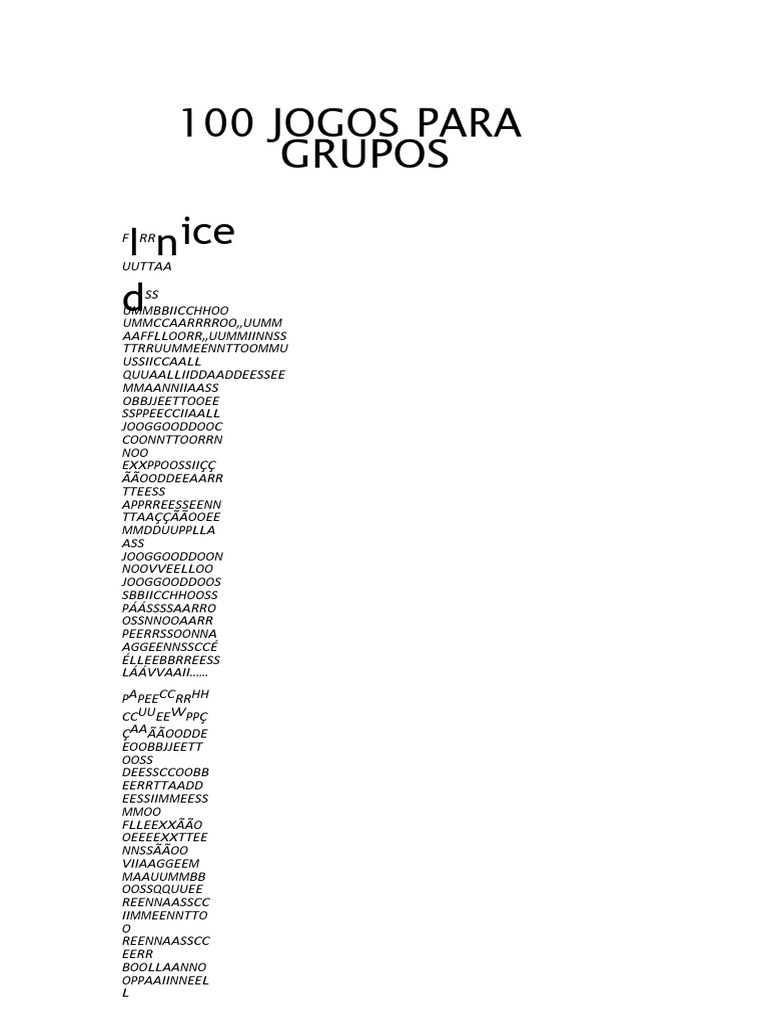 100 Jogos para Dinamicas de Grupo | PDF