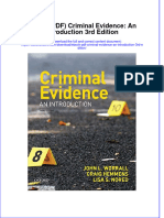 Ebook PDF Criminal Evidence An Introduction 3rd Edition PDF