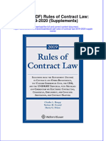 Ebook Ebook PDF Rules of Contract Law 2019 2020 Supplements PDF
