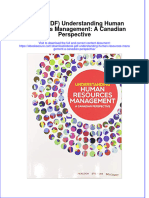 Ebook PDF Understanding Human Resources Management A Canadian Perspective PDF