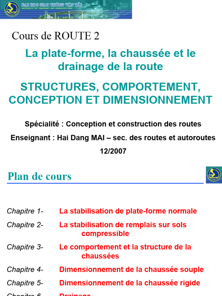 Conception et dimensionnement des routes | PDF | Limon | Conception ...