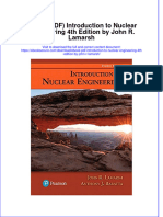 FULL Download Ebook PDF Introduction To Nuclear Engineering 4th Edition by John R Lamarsh PDF Ebook