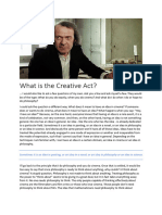 Deleuze What Is The Creative Act