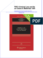 Ebook PDF Criminal Law and Its Processes Cases Materials 10th PDF