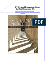Ebook PDF Criminal Procedure From First Contact To Appeal 5th PDF