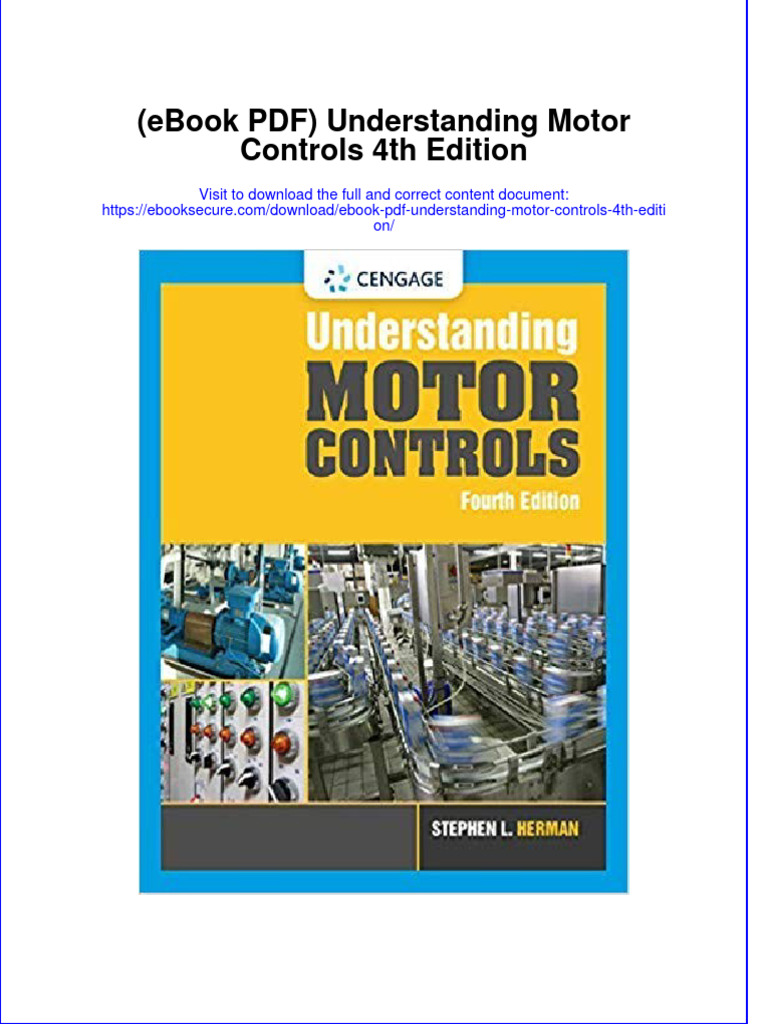 Ebook PDF Understanding Motor Controls 4th Edition PDF Electric
