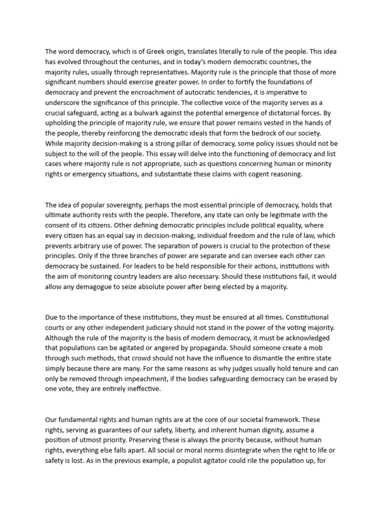 Majority Rule Pdf Democracy Political Ideologies
