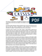Etica y Valores 8° - Las Crisis