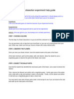 Flower Dissection Experiment Help Guide