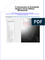 FULL Download Ebook PDF Introduction To Probability and Statistics 3rd by William Mendenhall PDF Ebook