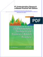 Ebook PDF Understanding Research For Evidence Based Practice 4th Edition PDF