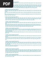 3 Letter Words Beginning With A | PDF