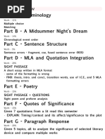 Grade 10 English Exam Review