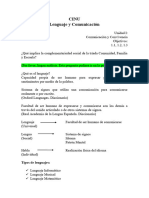 Lenguaje y Comunicación. Unidad I