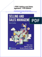 Ebook Ebook PDF Selling and Sales Management 11th Edition PDF