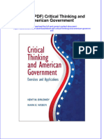 Ebook PDF Critical Thinking and American Government PDF
