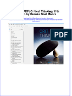 Ebook PDF Critical Thinking 11th Edition by Brooke Noel Moore PDF