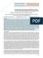 Interest Group and Foreign Policy Decisions: A Brief Review of The Jewish Lobby Group and The United States Middle East Foreign Policy