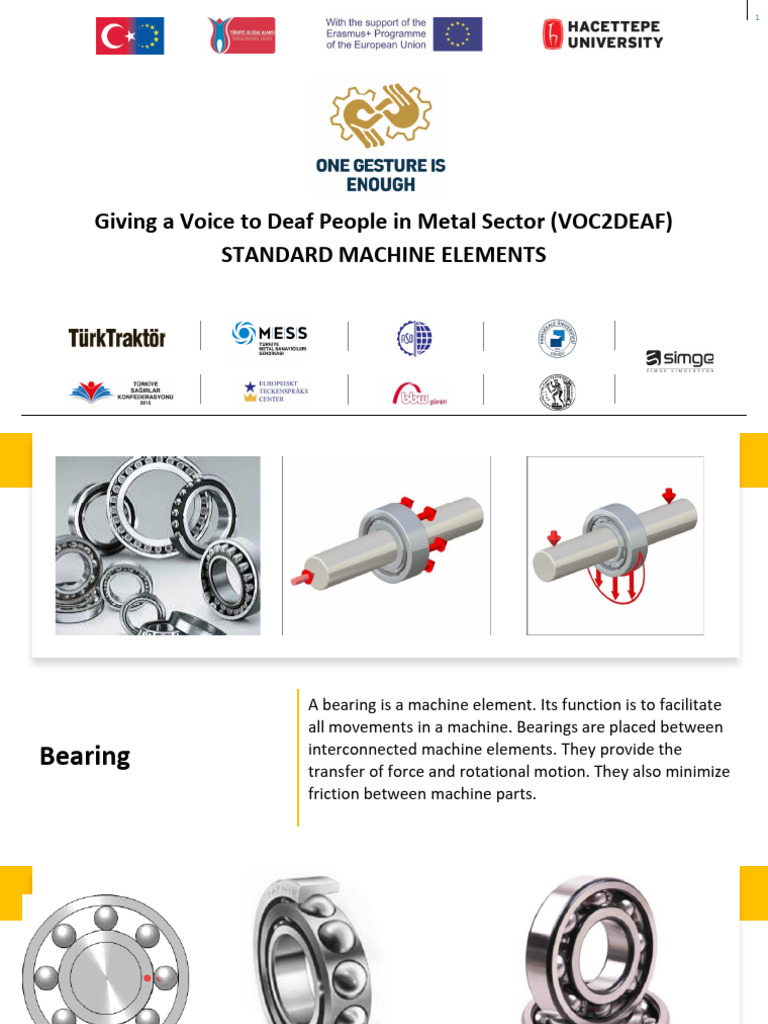 English Machine Elements | PDF | Gear | Bearing (Mechanical)