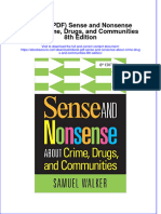 Ebook Ebook PDF Sense and Nonsense About Crime Drugs and Communities 8th Edition PDF