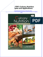 Ebook PDF Culinary Nutrition Principles and Applications PDF