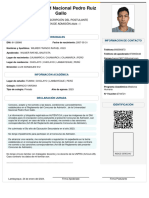 Universidad Nacional Pedro Ruiz Gallo: Datos Personales Información de Contacto