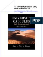 Ebook PDF University Calculus Early Transcendentals 3rd PDF