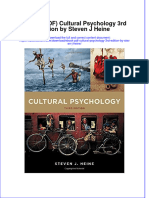 Ebook PDF Cultural Psychology 3rd Edition by Steven J Heine