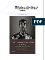 Ebook PDF Cultures of The West A History Volume 2 Since 1350 3rd Edition PDF