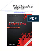 Ebook Ebook PDF Shelly Cashman Series Microsoft Office 365 Access 2016 Comprehensive PDF