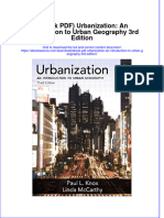 Ebook PDF Urbanization An Introduction To Urban Geography 3rd Edition PDF