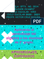 MODIACDPED84 - Aplicando El Aprendizaje Del Algebra A Los Alumnos de 2o Grado