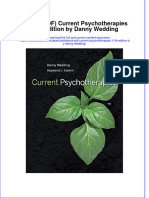 Ebook PDF Current Psychotherapies 11th Edition by Danny Wedding PDF