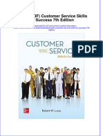 Ebook PDF Customer Service Skills For Success 7th Edition PDF