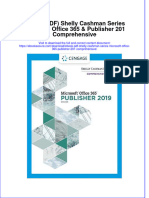 Ebook Ebook PDF Shelly Cashman Series Microsoft Office 365 Publisher 201 Comprehensive PDF