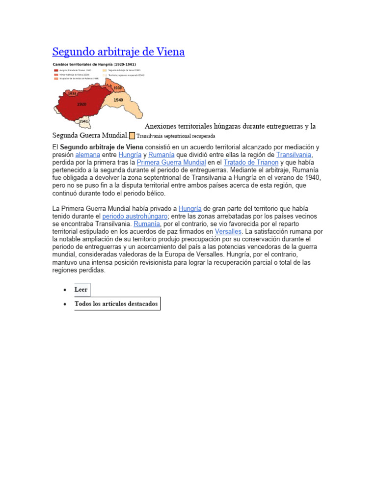 Segundo Arbitraje de Viena PDF