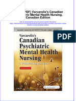 Ebook PDF Varcaroliss Canadian Psychiatric Mental Health Nursing Canadian Edition PDF