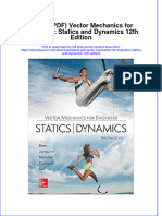 Ebook PDF Vector Mechanics For Engineers Statics and Dynamics 12th Edition PDF
