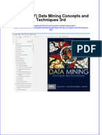 Ebook PDF Data Mining Concepts and Techniques 3rd PDF