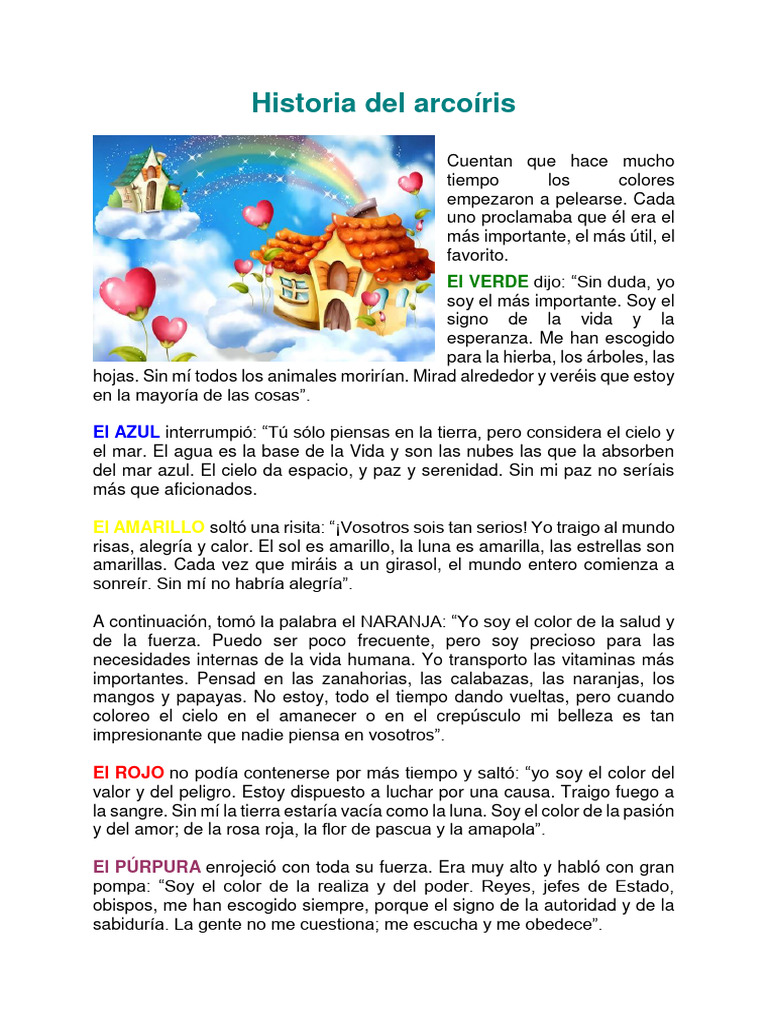 Mitos y leyendas del arcoíris | PDF | Cielo | Arco iris