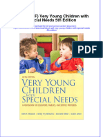 Ebook PDF Very Young Children With Special Needs 5th Edition PDF