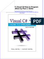 Ebook PDF Visual C How To Program 6th Edition by Paul J Deitel PDF