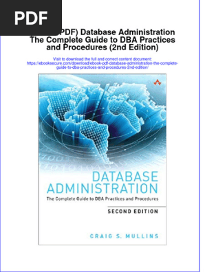 Ebook PDF Database Administration The Complete Guide To DBA