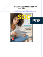 Ebook Ebook PDF Soc 2020 6th Edition by Jon Witt PDF