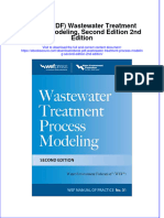 Ebook PDF Wastewater Treatment Process Modeling Second Edition 2nd Edition PDF