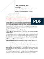 Resumo Texto 1 - AVP, Testes e Possibilidades de Uso