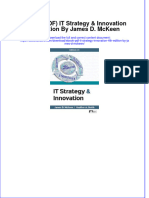 FULL Download Ebook PDF It Strategy Innovation 4th Edition by James D Mckeen PDF Ebook