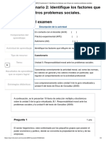 Examen - (AAB02) Cuestionario 2 - Identifique Los Factores Que Influyen en Nuestros Problemas Sociales