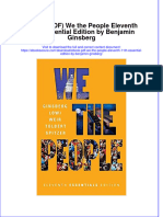 Ebook PDF We The People Eleventh 11th Essential Edition by Benjamin Ginsberg PDF