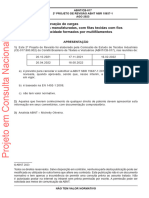 Projeto ABNT NBR 15637-1 - Cintas Têxteis para Elevação de Cargas Parte 1 - Cintas Planas Manufaturadas, Com Fitas Tecidas Com Fios Sintéticos de Alta Tenacidade Formados Por Multifilamentos